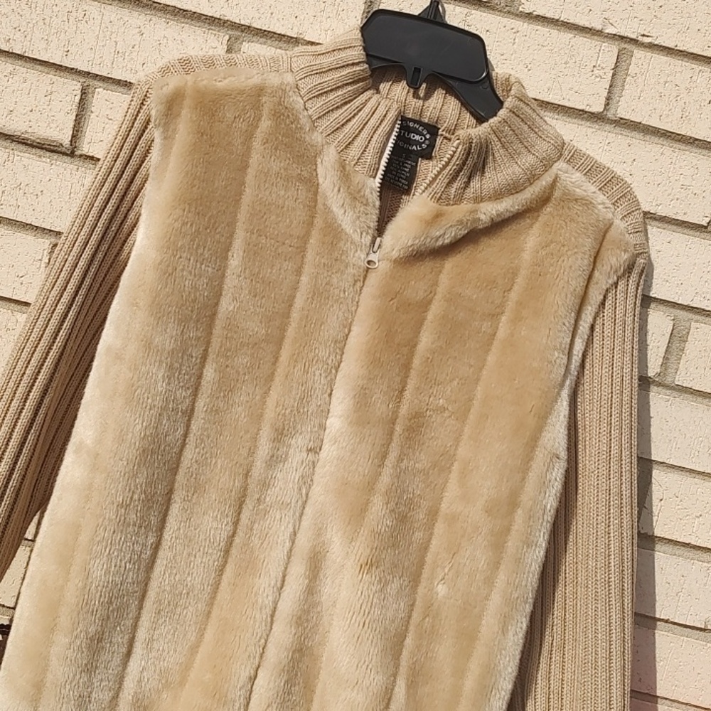 Tan Furry Jacket - Picture 6 of 9